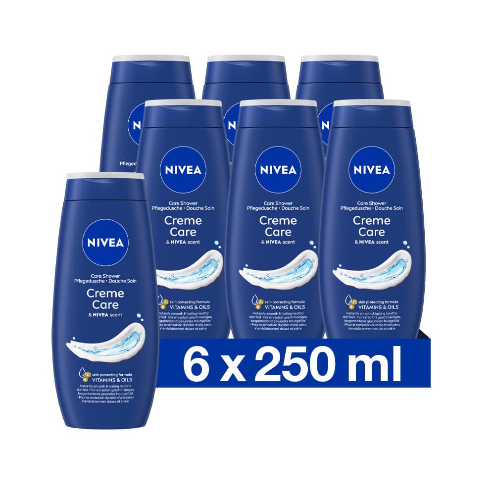 6x NIVEA Douchecrème Care 250 ml