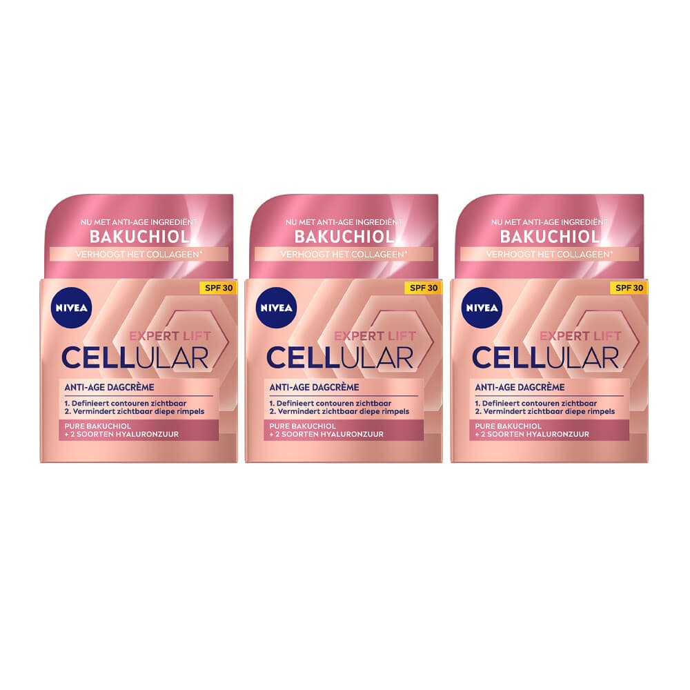 3x NIVEA Cellular Lift Dagcrème Anti-Age SPF 30 50 ml