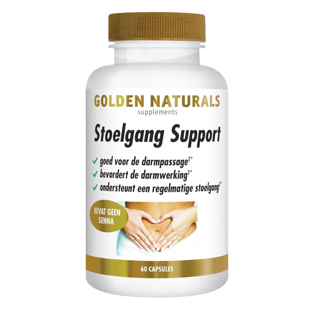 Gratis Verzending: 2x Golden Naturals Stoelgang Support 60 vegacapsules