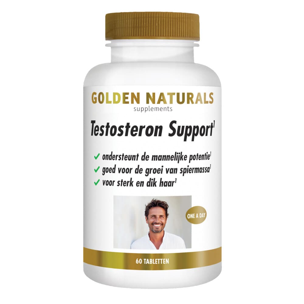 Gratis Verzending: 2x Golden Naturals Testosteron Support Vegan 60 tabletten