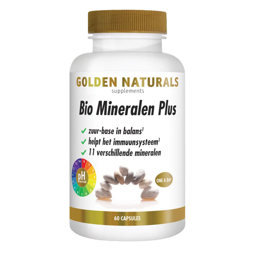 Gratis Verzending: 2x Golden Naturals Bio Mineralen Plus 60 vegacapsules
