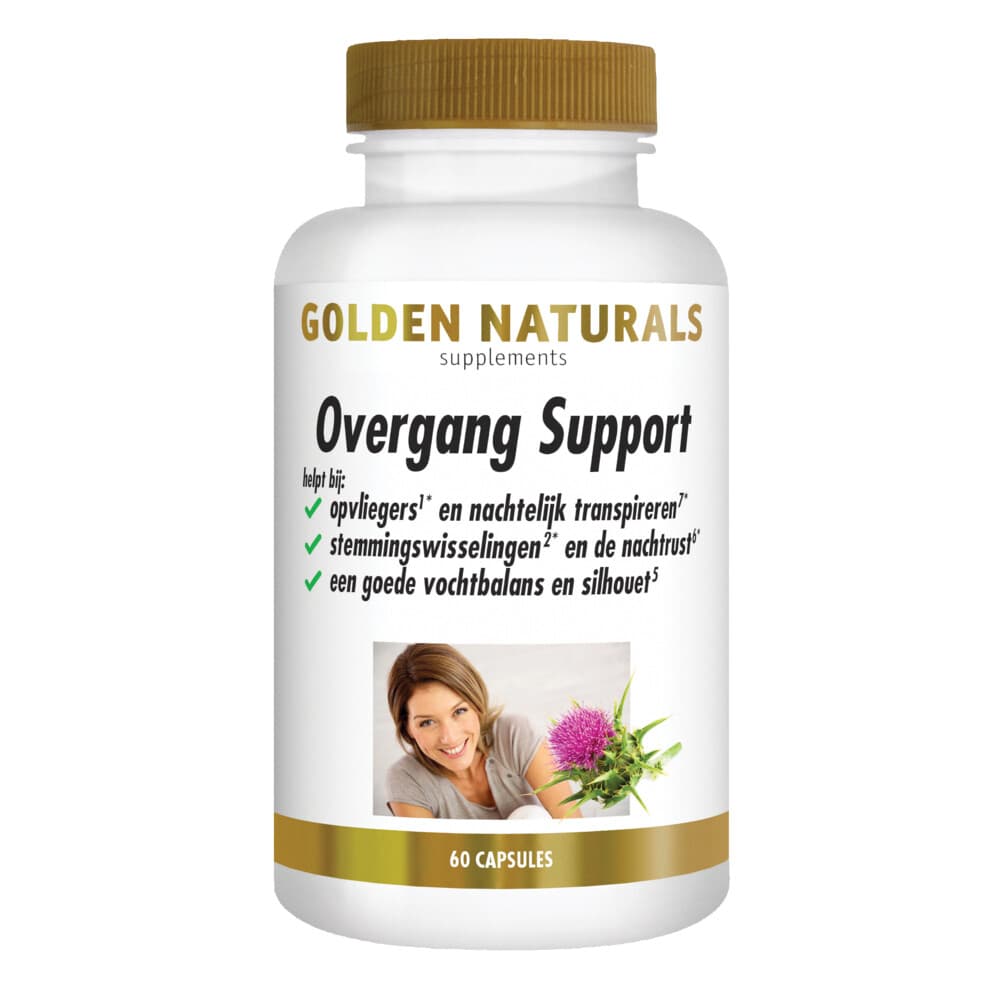 Gratis Verzending: 2x Golden Naturals Overgang Support 60 vegacapsules