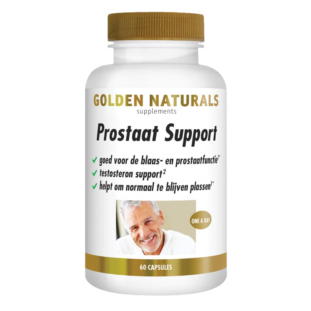 Gratis Verzending: 2x Golden Naturals Prostaat Support 60 vegacapsules
