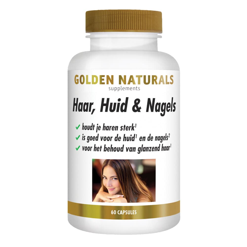 Gratis Verzending: Golden Naturals Haar, Huid&Nagels 60 vegacapsules