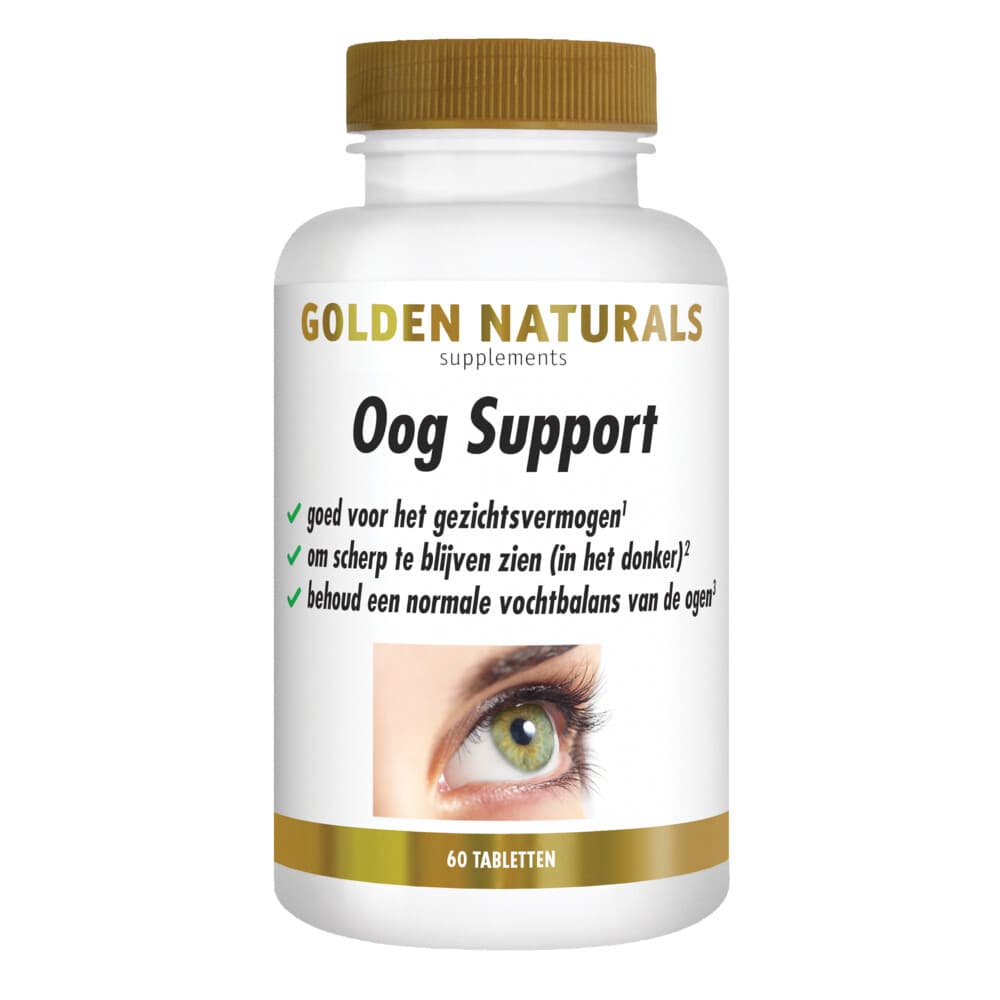 Gratis Verzending: 2x Golden Naturals Oog Support 60 vegacapsules