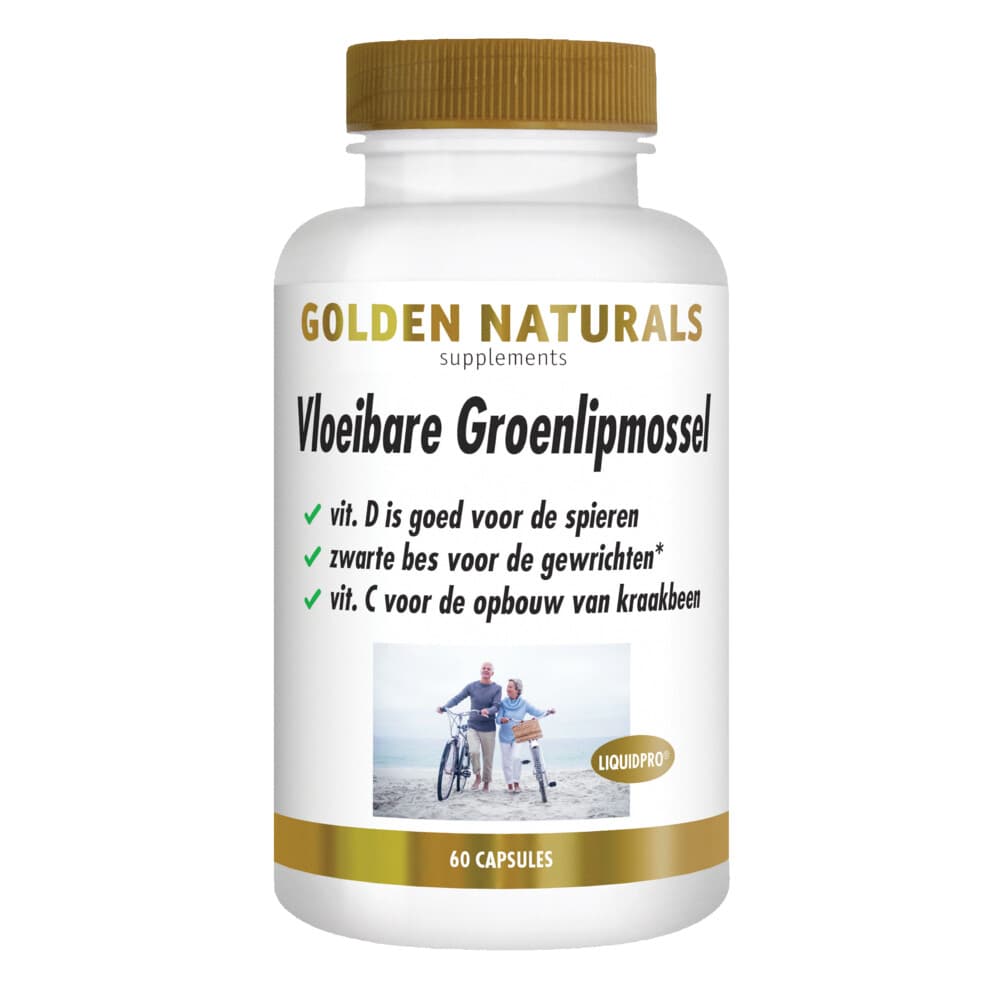 Gratis Verzending: Golden Naturals Vloeibare Groenlipmossel 60 softgels