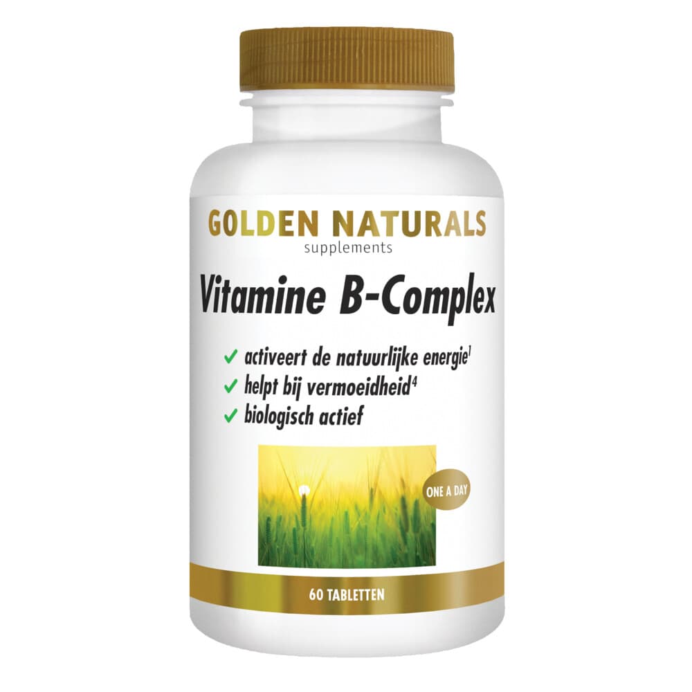 Gratis Verzending: 2x Golden Naturals Vitamine B-complex Vegan 60 tabletten