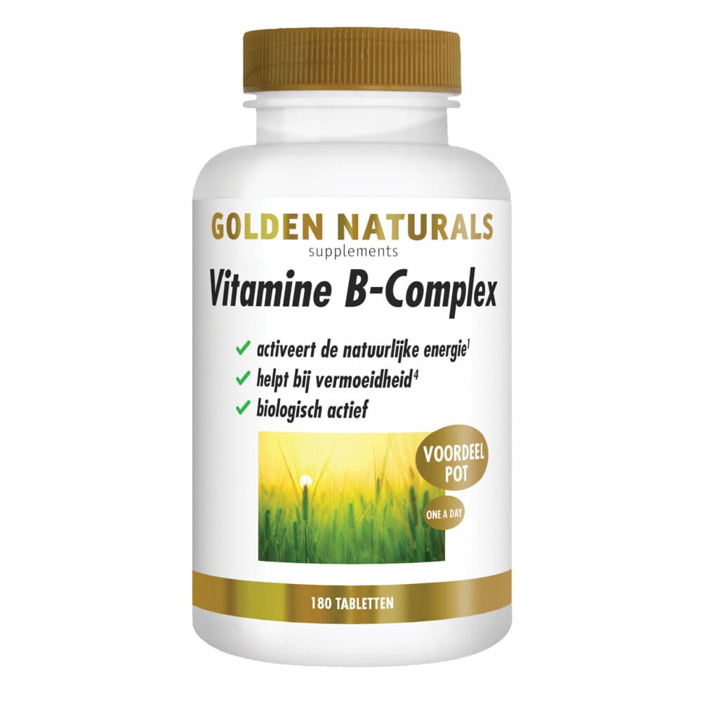 Gratis Verzending: 2x Golden Naturals Vitamine B-complex Vegan 180 tabletten
