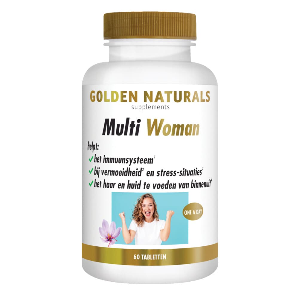 Gratis Verzending: 2x Golden Naturals Multi Woman 60 tabletten