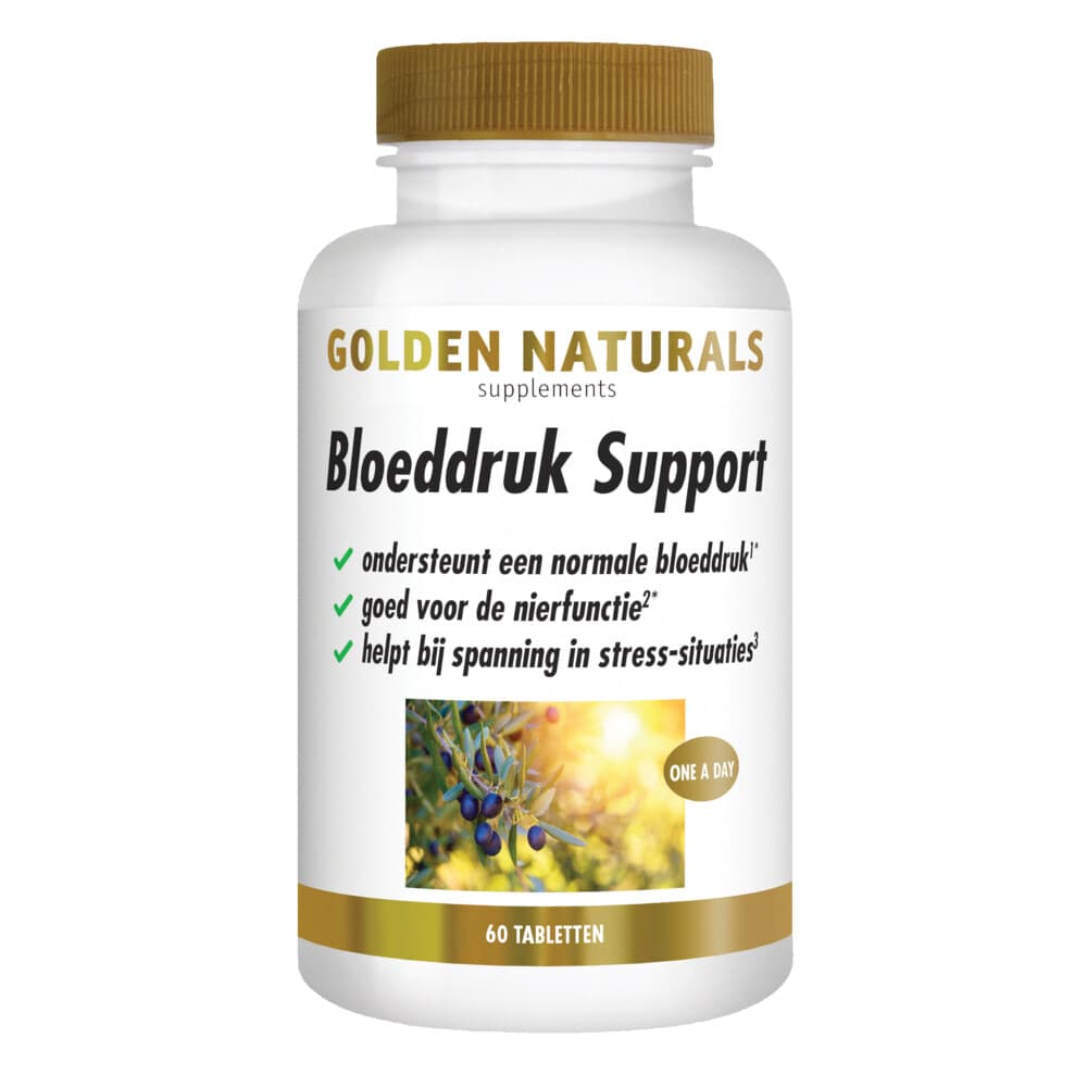 Gratis Verzending: 2x Golden Naturals Bloeddruk Support Vegan 60 tabletten