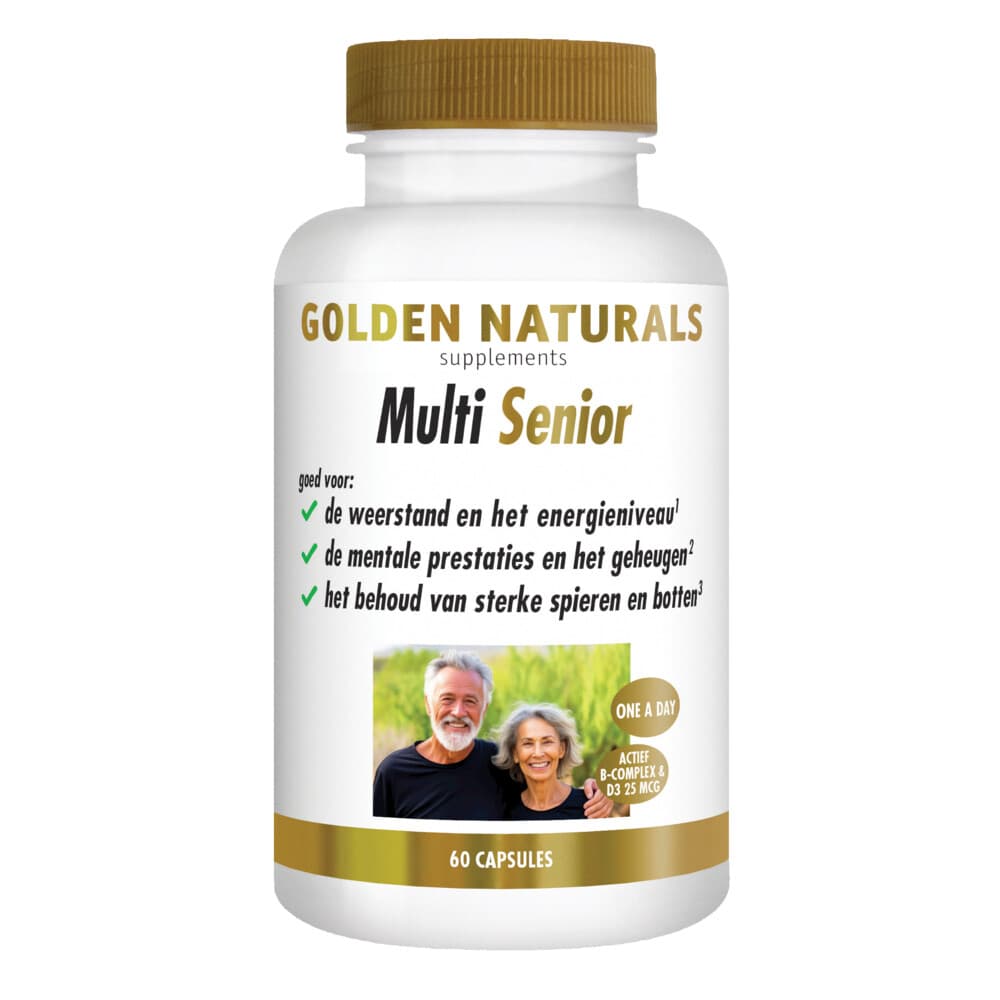 Gratis Verzending: Golden Naturals Multi Senior 60 vegacapsules