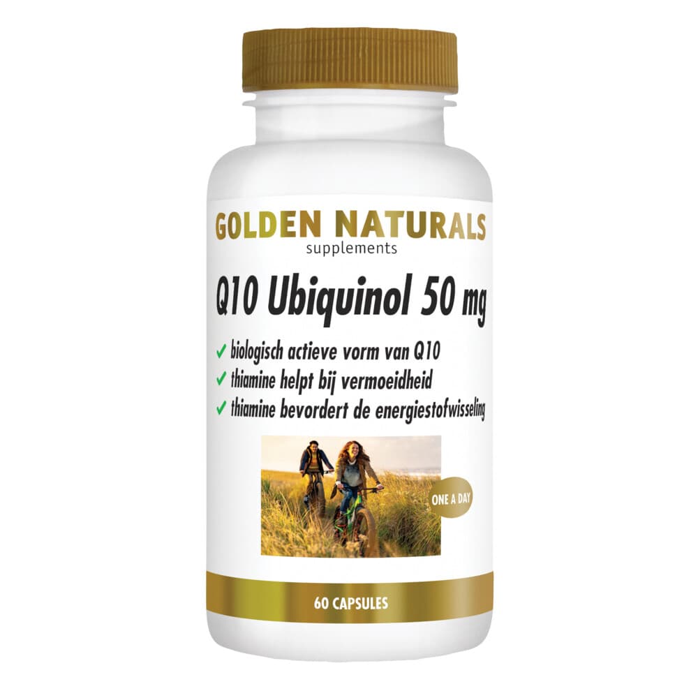 Gratis Verzending: Golden Naturals Q10 Ubiquinol 50mg 60 vegacapsules