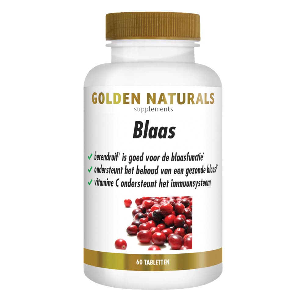 Gratis Verzending: Golden Naturals Blaas Vegan 60 tabletten