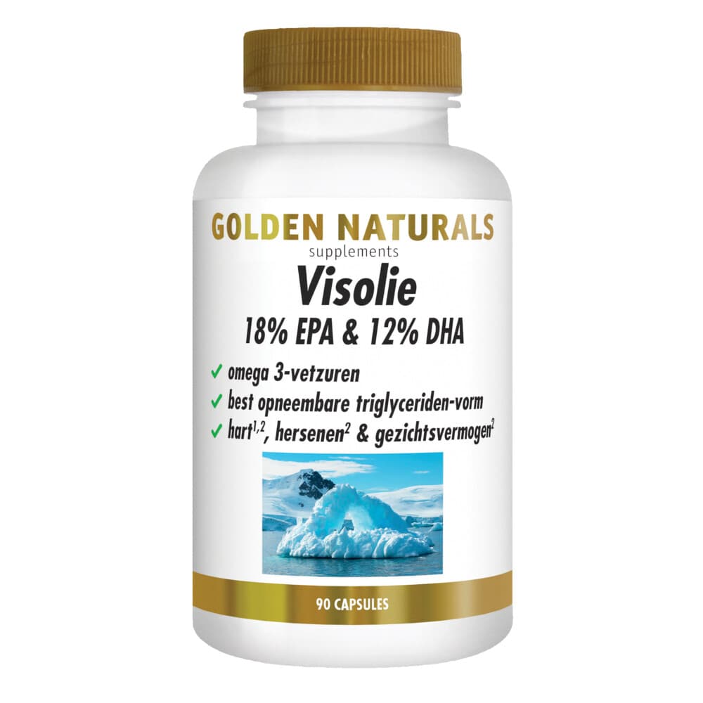 Gratis Verzending: Golden Naturals Visolie 18% EPA&12% DHA 90 softgels