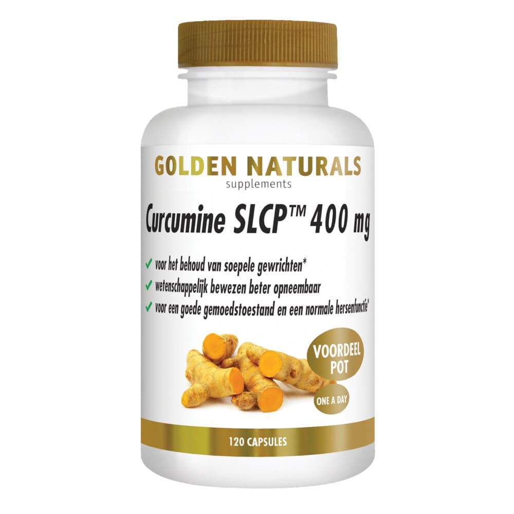Gratis Verzending: Golden Naturals Curcumine SLCP 400mg 120 vegacapsules