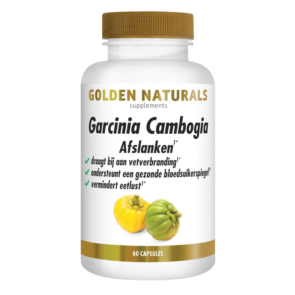 Gratis Verzending: 2x Golden Naturals Garcinia Cambogia 60% HCA Vetverbrander 60 capsules