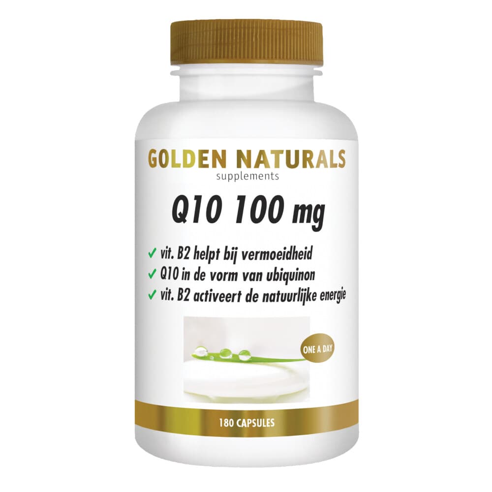 Gratis Verzending: Golden Naturals Q10 100mg 180 vegacapsules