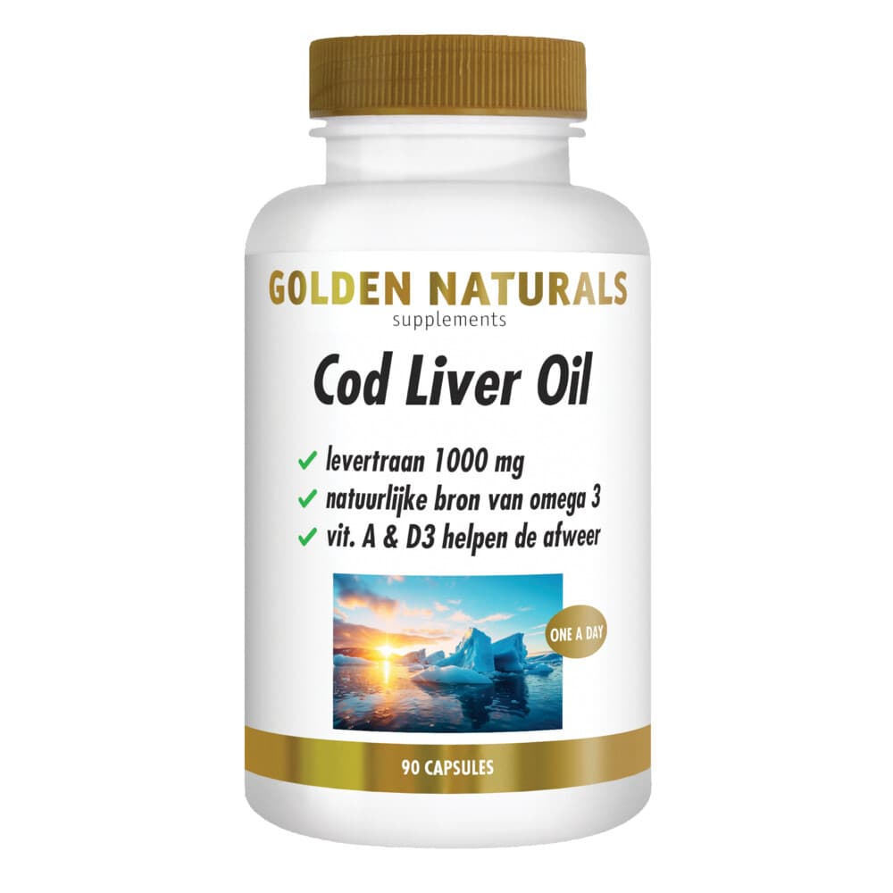 Gratis Verzending: Golden Naturals Cod Liver Oil 90 softgels