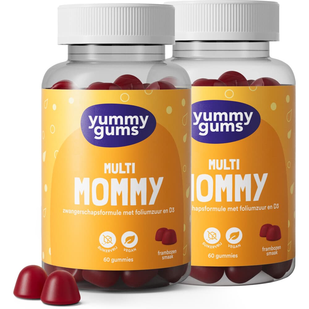 Gratis Verzending: 2x Yummygums Multi Mommy 60 gummies