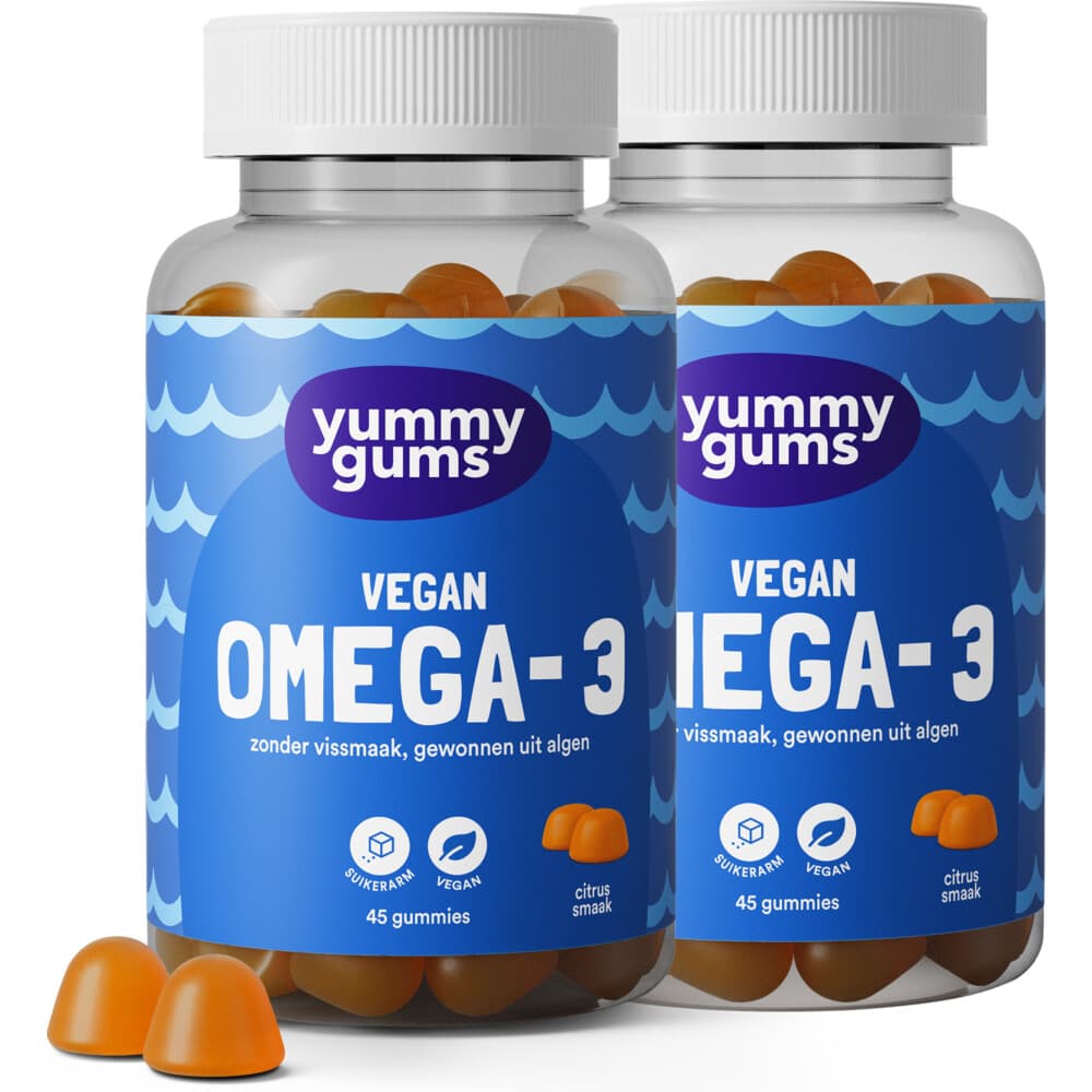 Gratis Verzending: 2x Yummygums Vegan Omega-3 45 gummies