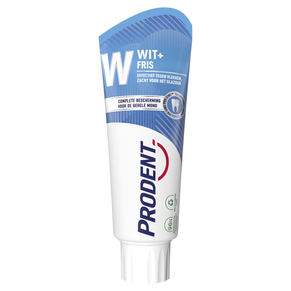 2+1 gratis: Prodent Tandpasta Wit + Fris 75 ml