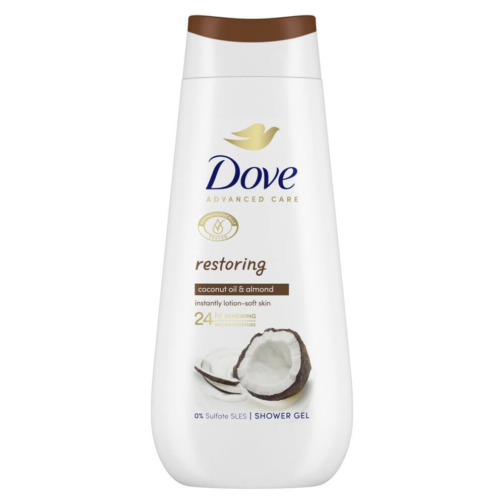 2+1 gratis: Dove Douchecrème Restoring 225 ml