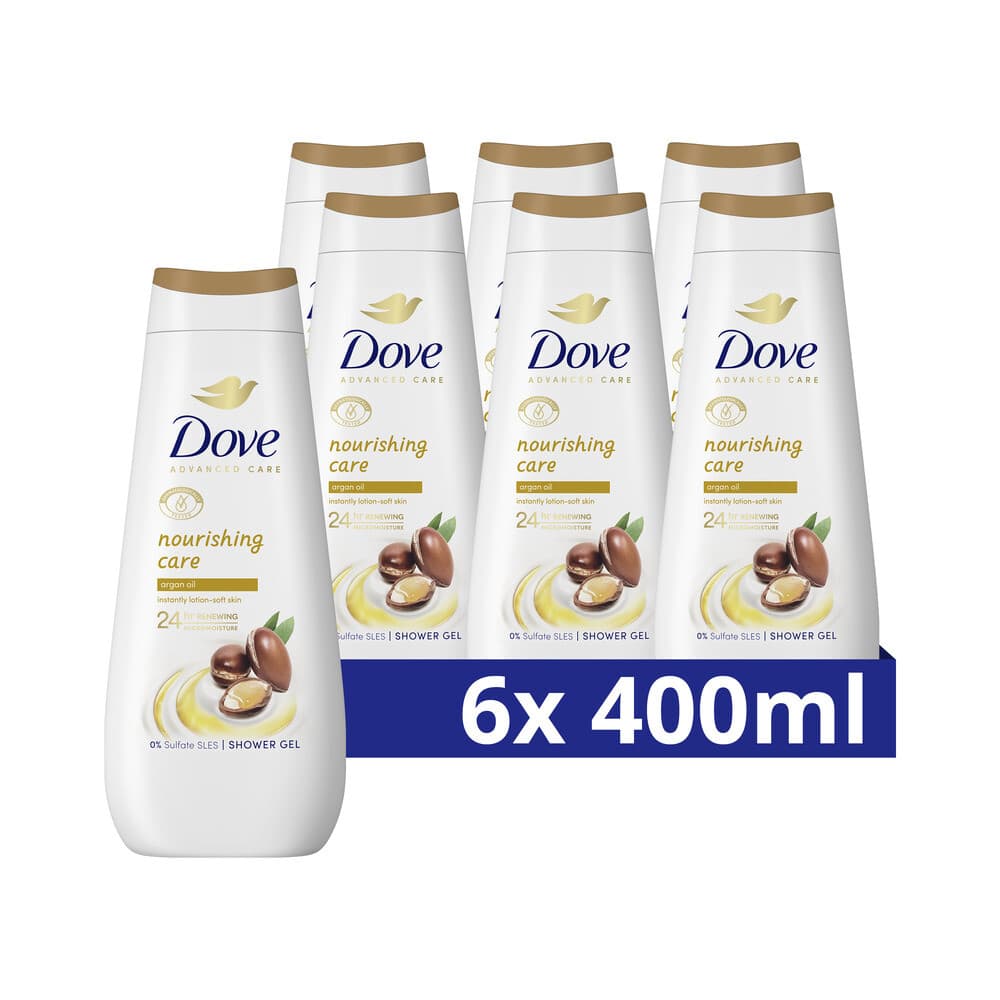 6x Dove Douchecrème Nourishing Care 400 ml