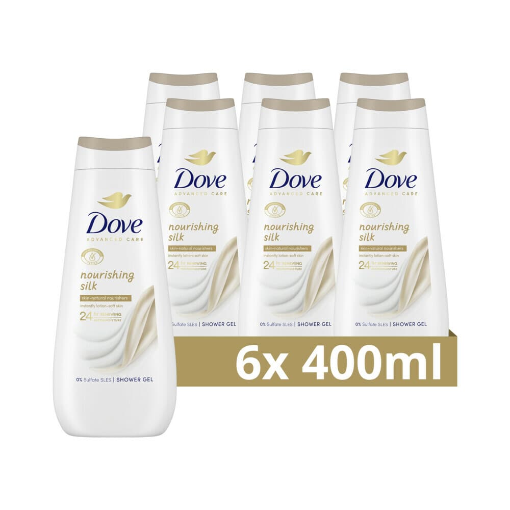 6x Dove Douchecrème Nourishing Silk 400 ml