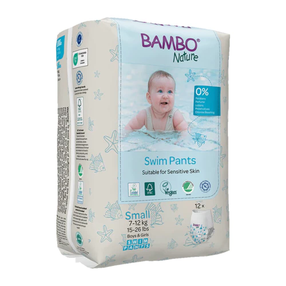 Bambo Nature Zwemluierbroekjes Small 7-12 kg 12 stuks