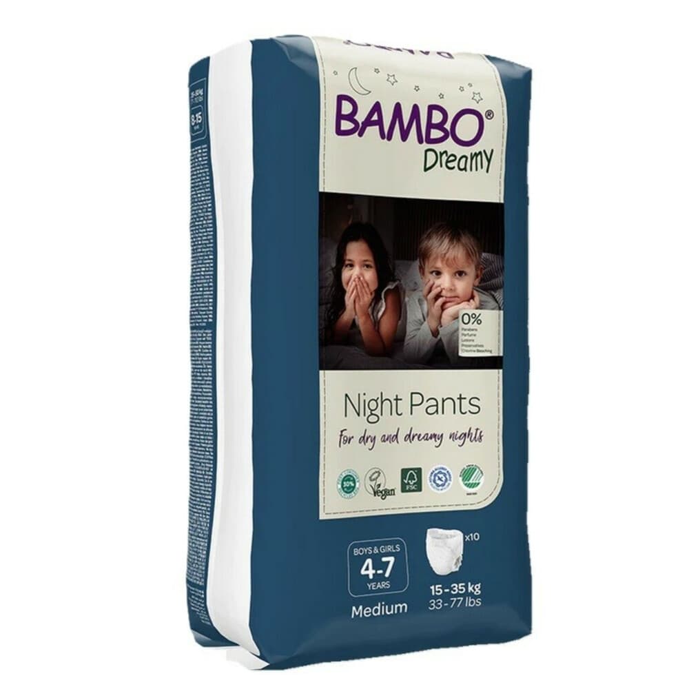 Bambo Nature Bambo Dreamy Nachtluierbroekjes 4 -7 jaar Unisex 10 stuks