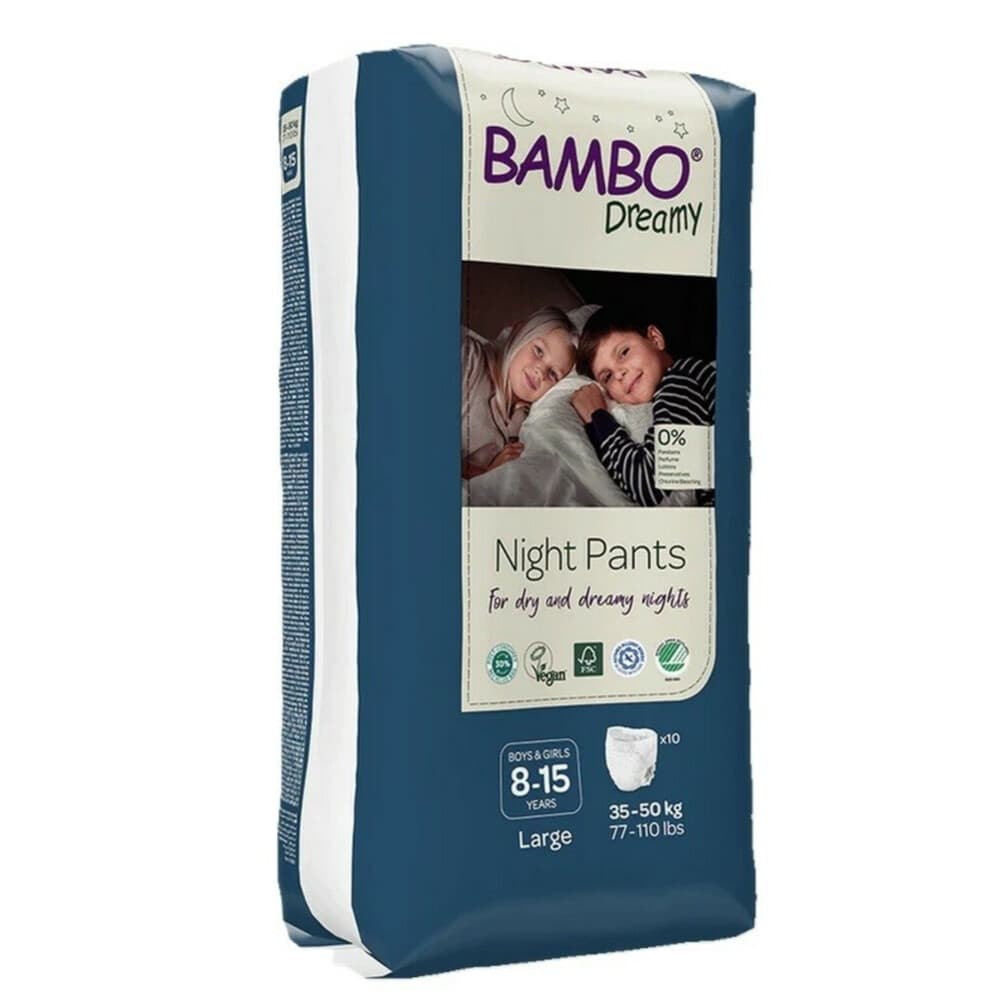 Bambo Nature Bambo Dreamy Nachtluierbroekjes 8 -15 jaar Unisex 10 stuks