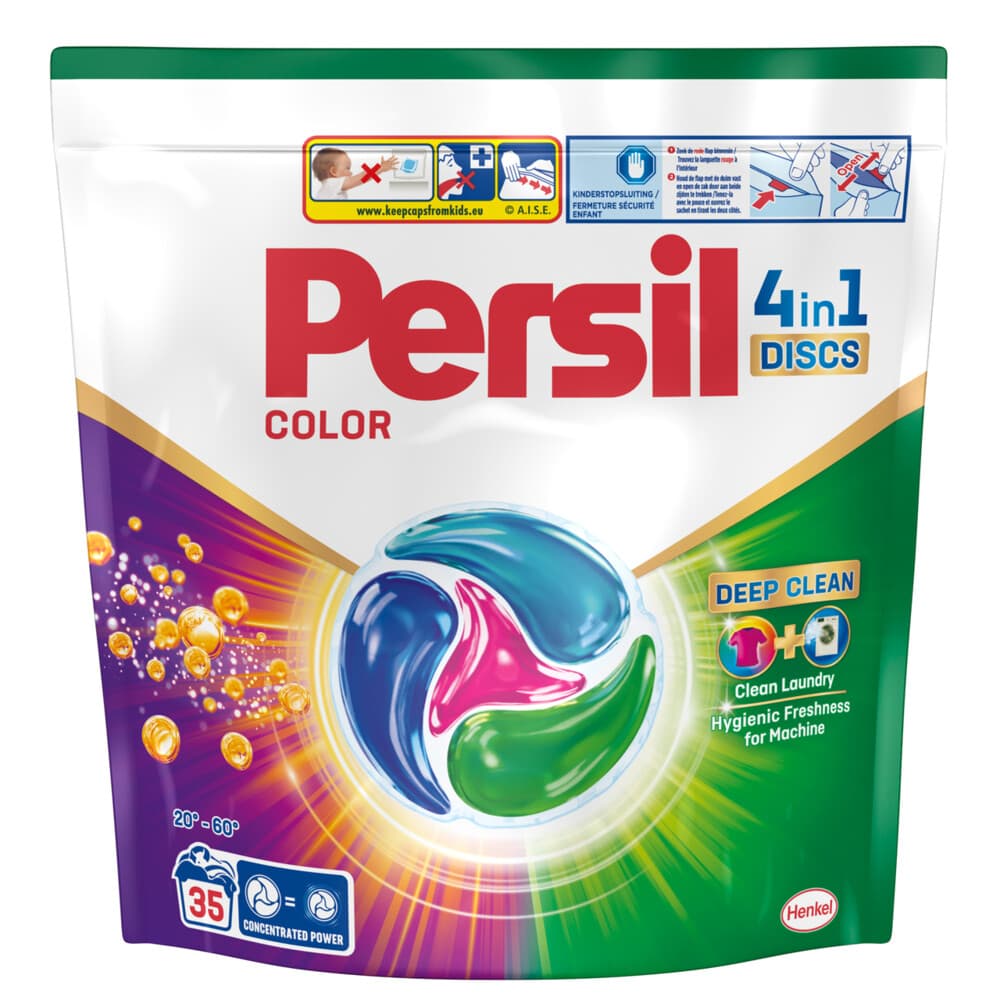 2+1 gratis: Persil Wasmiddelcapsules Discs Gekleurde was 35 stuks