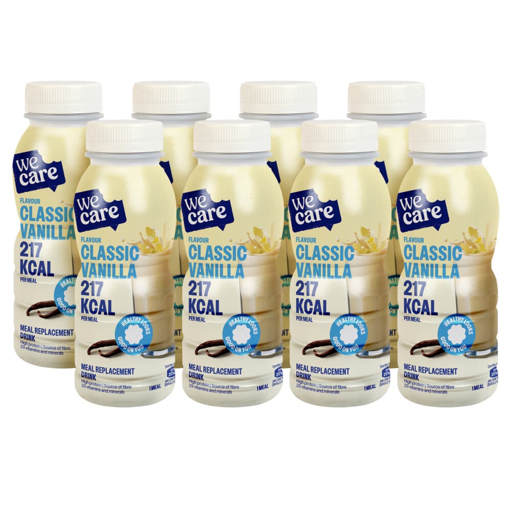 8x WeCare Meal Replacement Drink Classic Vanilla 236 ml