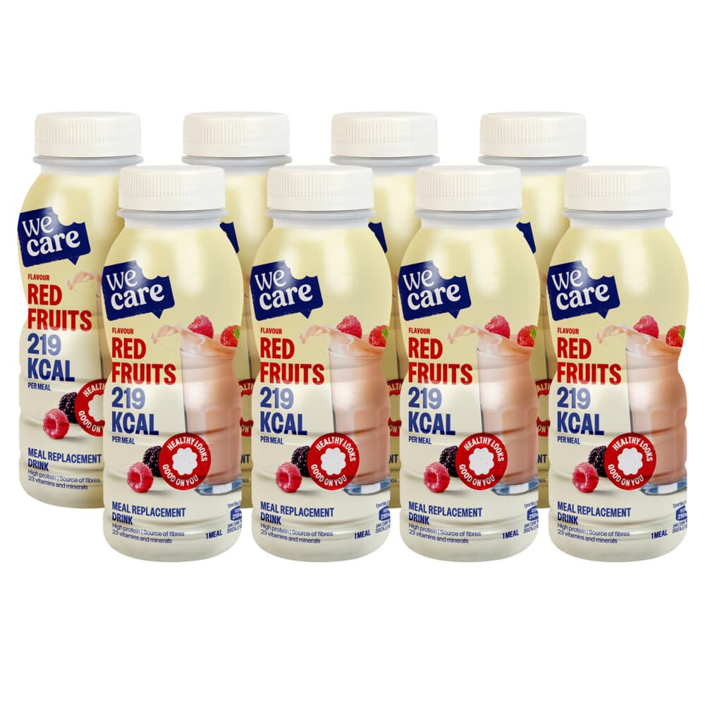8x WeCare Meal Replacement Drink Red Fruits 236 ml