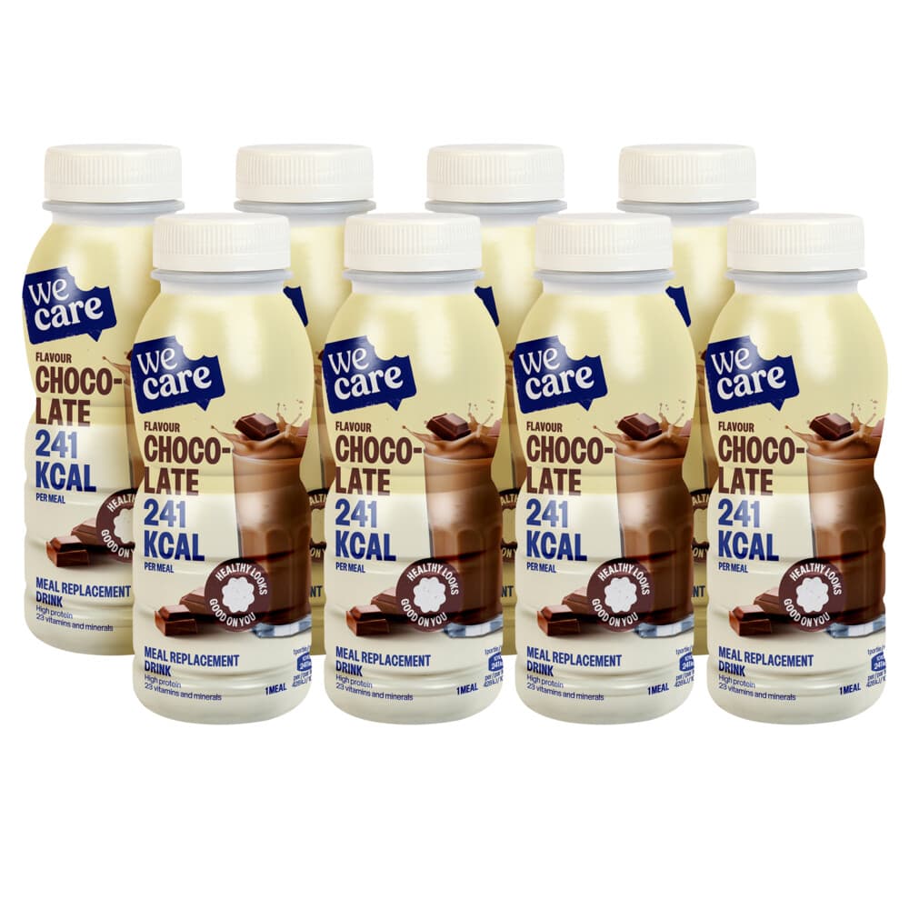 8x WeCare Meal Replacement Drink Chocolate 236 ml