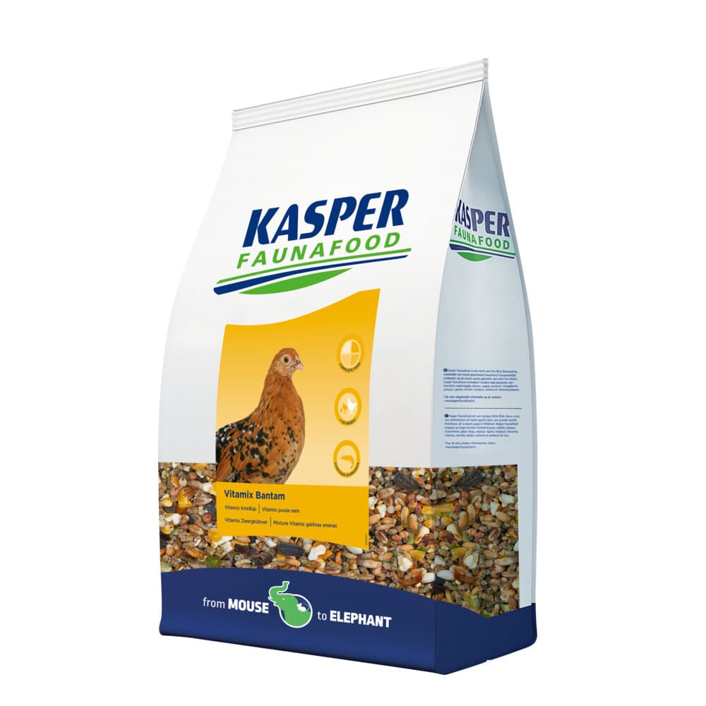3x Kasper Faunafood Krielkippenvoer Bantam Vitamix 7 kg