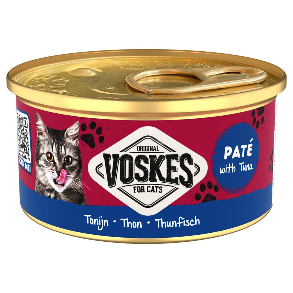3+1 gratis: Voskes Kattenvoer Nat Paté Tonijn 85 gr