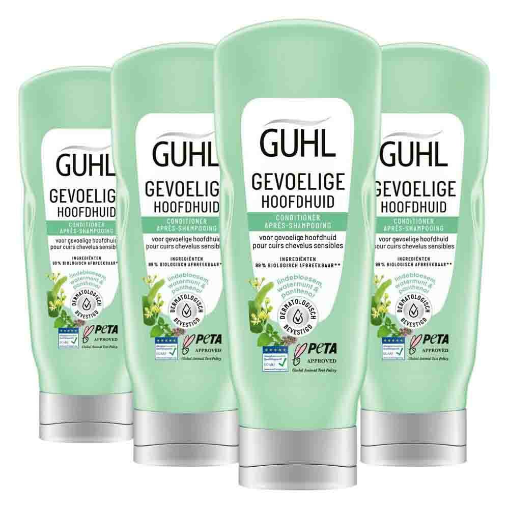 4x Guhl Conditioner Gevoelige Hoofdhuid 200 ml