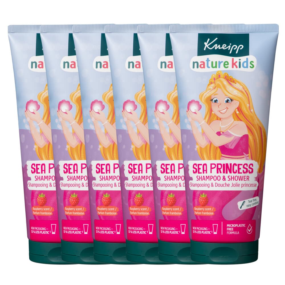 6x Kneipp Shampoo&Douche Prinsessen 200 ml