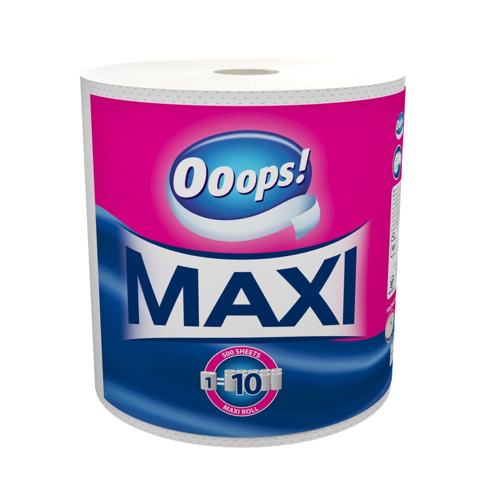 Ooops! Keukenpapier Maxi XXXL 500 vellen 2-laags