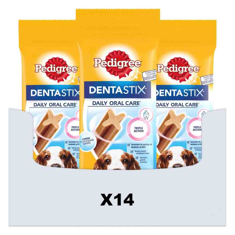 14x Pedigree Dentastix Hondensnacks Medium Single 5-pack 128 gr