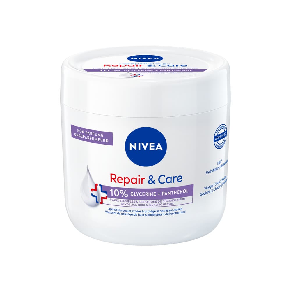 3x NIVEA Repair&Care Bodycrème Sensitive 400 ml