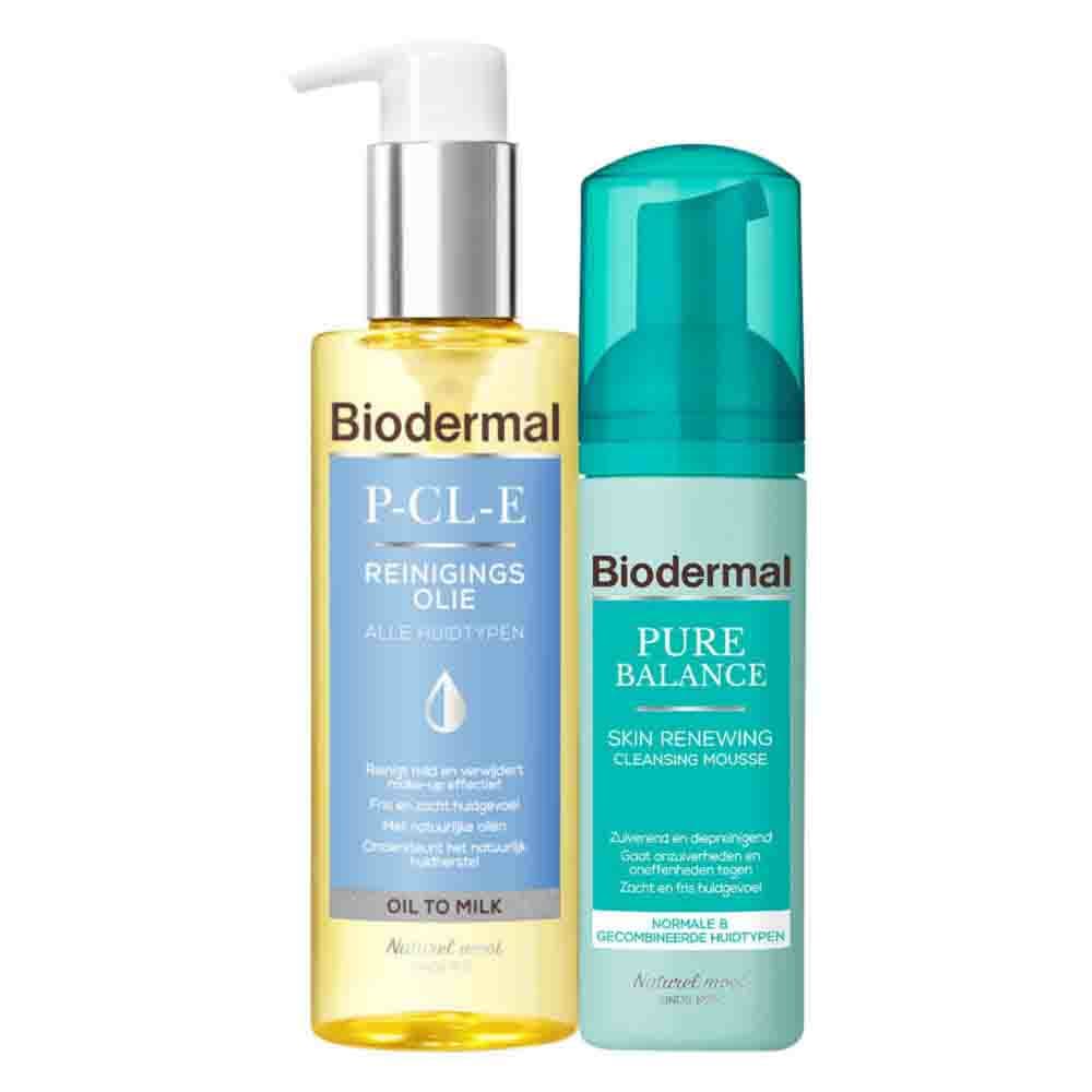 Double Cleansing Routine Met P-CL-E Reinigingsolie + Pure Balance Reinigingsmousse Pakket