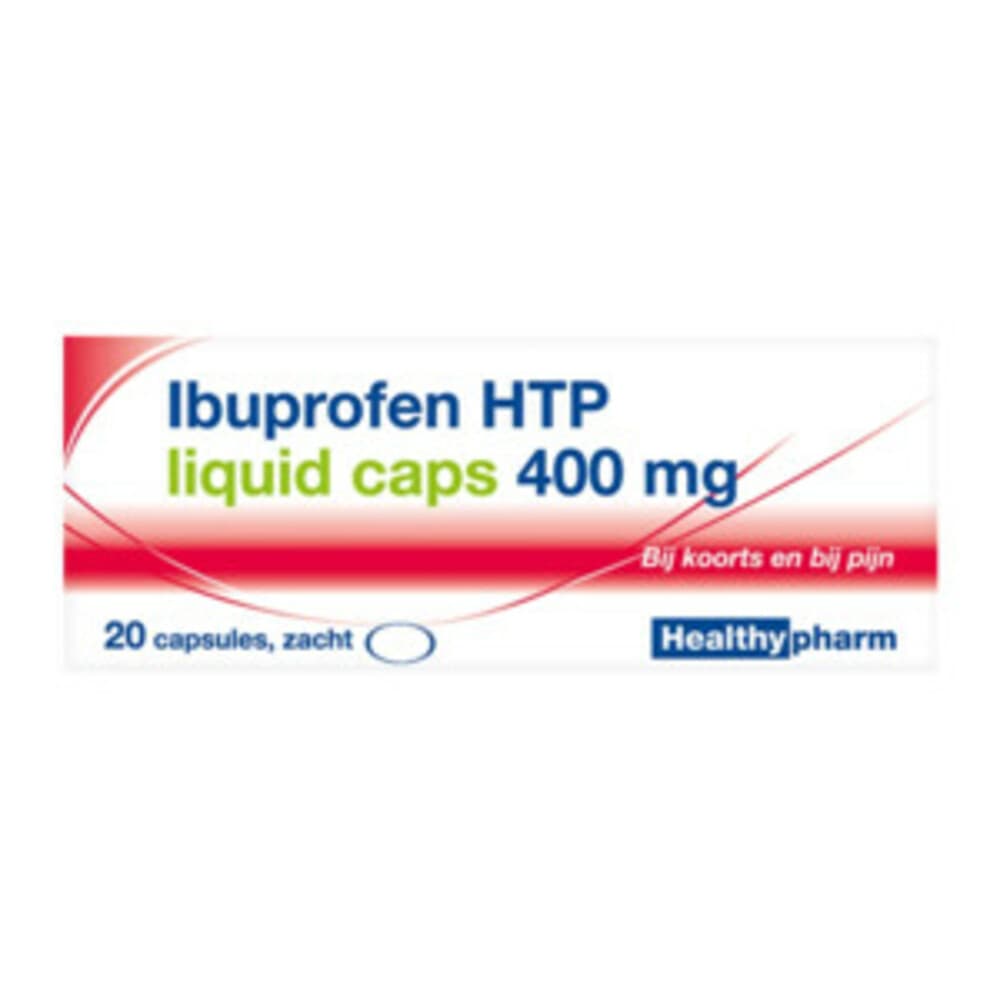 Healthypharm Ibuprofen 400mg Liquid Caps 20 capsules