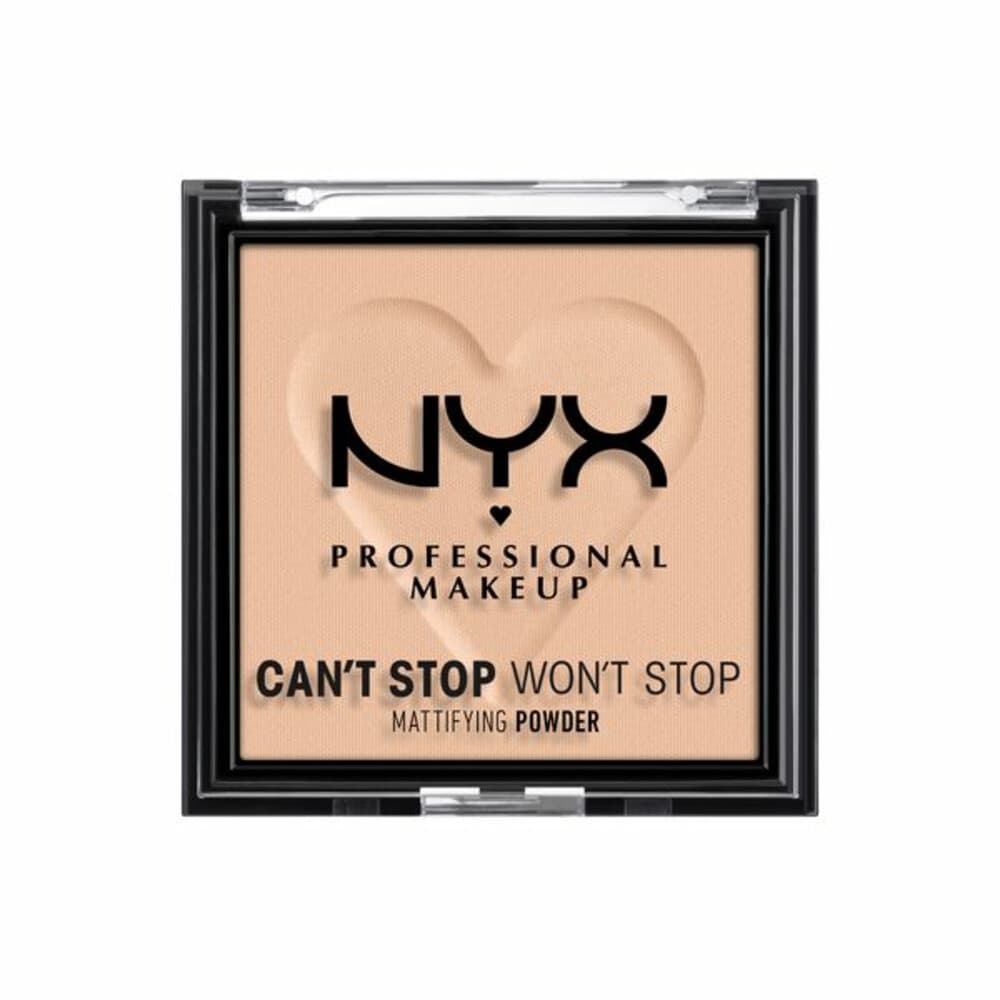 NYX Can't Stop Won't Stop Mattifying Pressed Powder Light Medium 6 gr