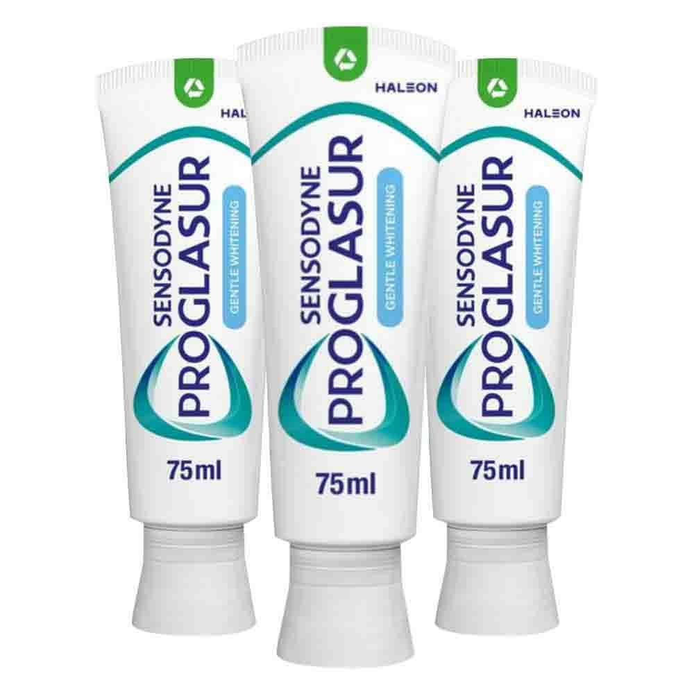 3x Sensodyne Tandpasta ProGlasur Multi-Action Gentle White 75 ml