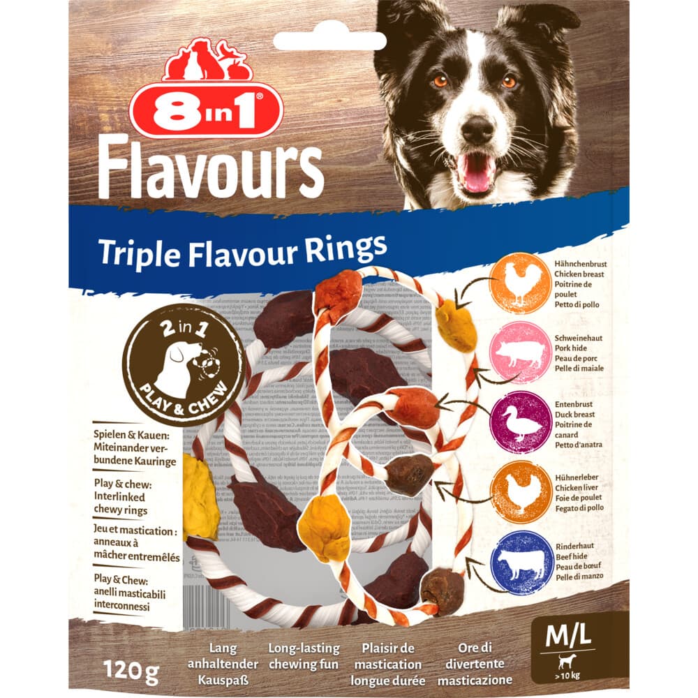 8in1 Triple Flavour Rings M/L 120 gr