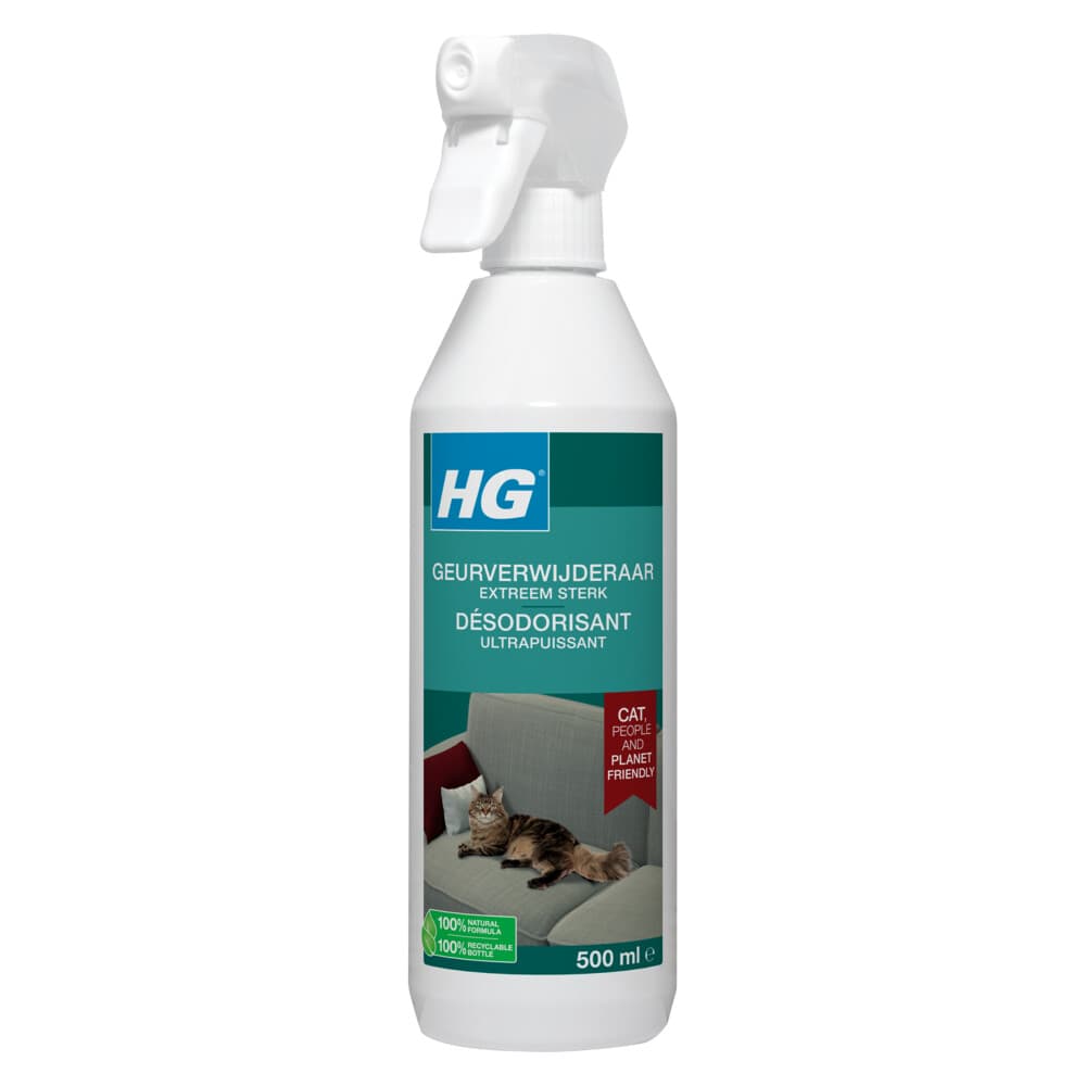 HG Pet Range Geurverwijderaar Sterk Kat 500 ml