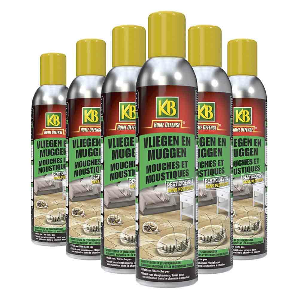 6x Home Defense Tegen Muggen en Vliegen Spray Pesticidevrij 300 ml