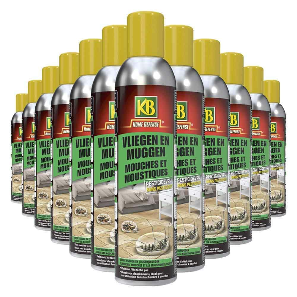 12x Home Defense Tegen Muggen en Vliegen Spray Pesticidevrij 300 ml